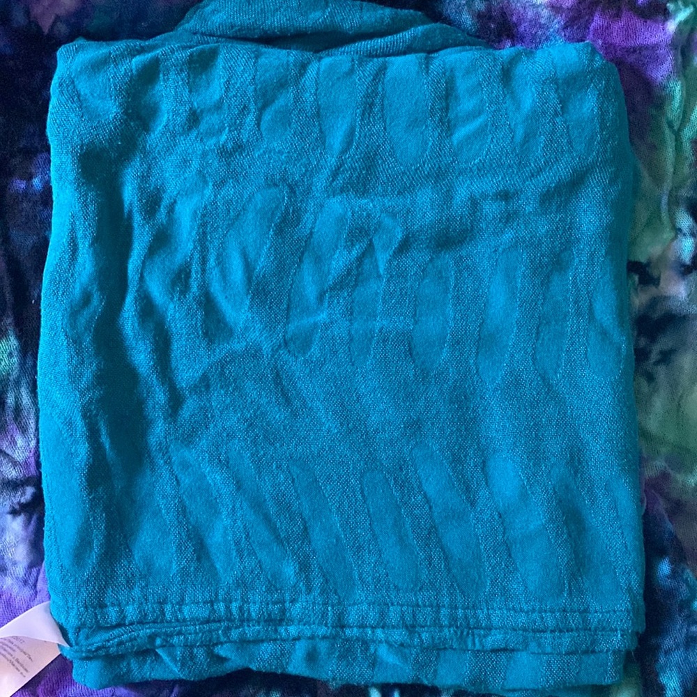 Tula bamboo baby blanket Teal